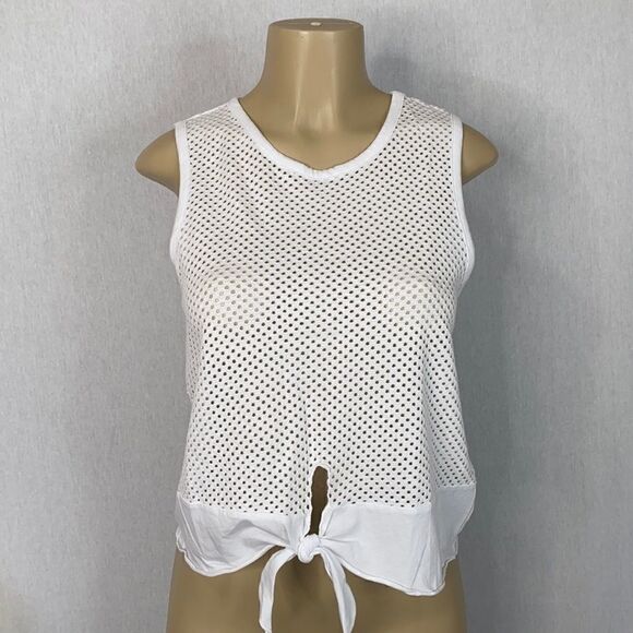LA Made Galaxy Muscle Top. White. Size Small. New! - Picture 1 of 11